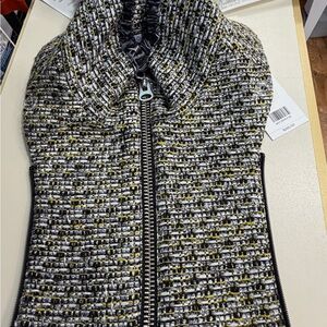 Veronica Beard Black and Yellow Tweed dickey